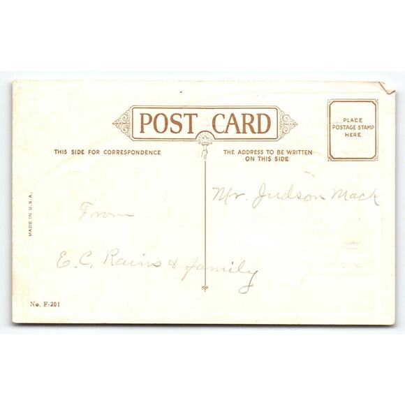 Christmas Tidings Postcard Black Cat Fireplace Clock Vintage Embossed Series 201 - Picture 2 of 2